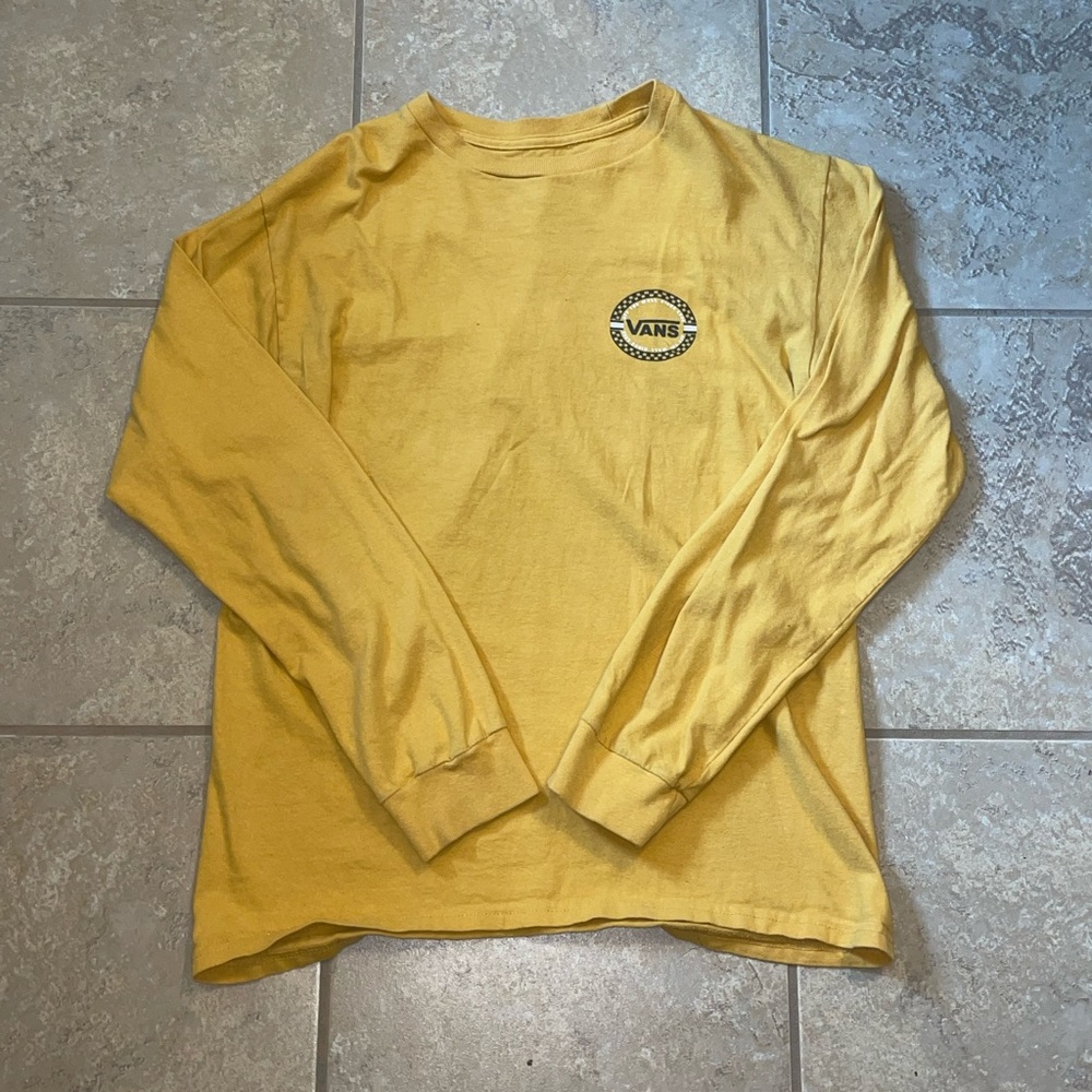 yellow vans long sleeve